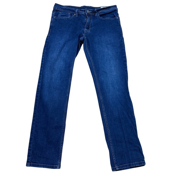 Buffalo David Bitton Jackson Straight Stretch Dark Wash Mens Jeans 32x32 - Picture 2 of 5